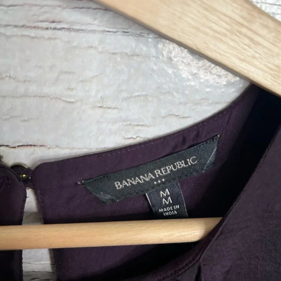 Banana  republic purple tank top blouse size medium - Picture 4 of 7